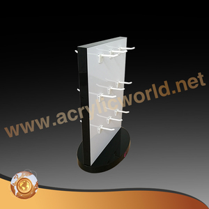 Supermarket Blue Acrylic <b>Desk</b> Display <b>Stand</b> with Hook Acrylic <b>Glasses</b> Display Rack - Product Image 1