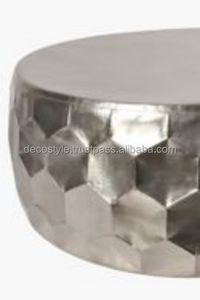 Mesa de centro de panal plateado - Product Image 6