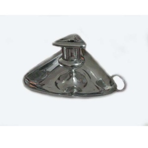 Bougeoir en aluminium brillant poli, triangle, pour la maison, l'hôtel, les décorations de mariage, autres pots à bougies et lanternes, personnalisés - Product Image 1