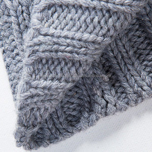 Suéter de Punto para Hombre, Abrigo de Invierno, Manga Regular, Talla Grande, Antiencogimiento, Diseño a Cuadros, Cuello Mao Grueso - Product Image 5