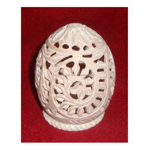 Latest Handmade Unique <b>Carving</b> Oval Shape Soapstone Decorative Tea Light <b>Candle</b> Holder For Hotel And Home Lighting Decoration - Product Image 1