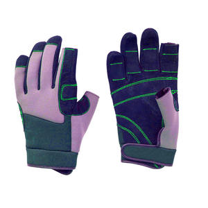 OEM ODM Service Sailing Sheepskin Leather <b>Gloves</b> Casual Outdoor Fishing Half <b>Finger</b> <b>Gloves</b> Men Women - Product Image 2