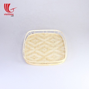 Wholesale Natural Weaving Bamboo Storage <b>Baskets</b> <b>Bread</b> and Fruit <b>Basket</b> with Woven Design - Product Image 4