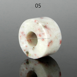 Cinnabar — perles à gros trous en pierres précieuses, pneu naturel lisse 14x8x5mm, IG0108 - Product Image 5