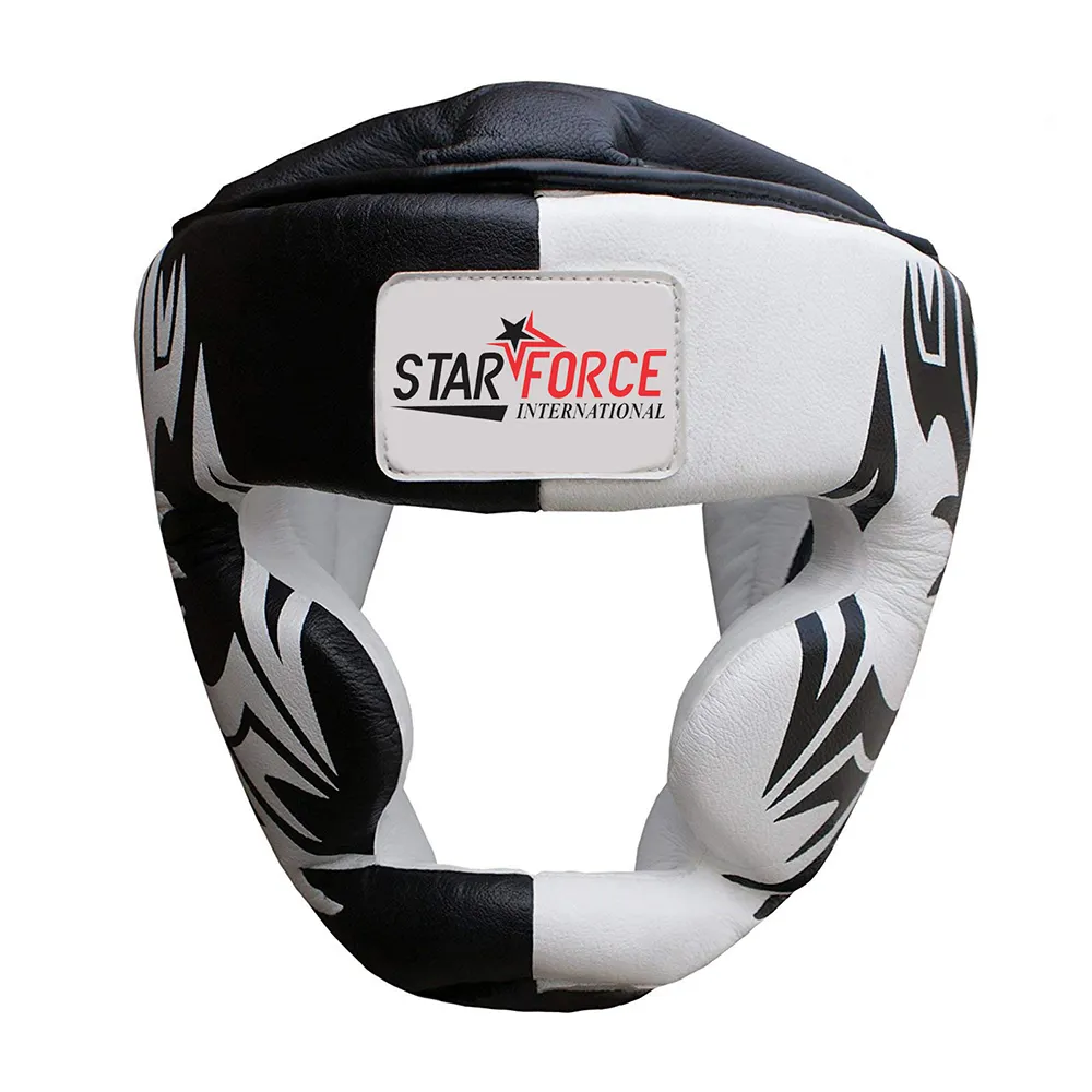 Пользовательский логотип, синтетическая кожа, Mma боксерские накладки на голову, кикшлем, боксерские головные уборы