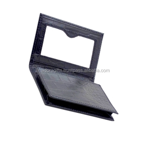 Porte-cartes de visite en cuir de poche Simple/porte-cartes de nom/porte-cartes de nom en cuir avec boîte cadeau - Product Image 1