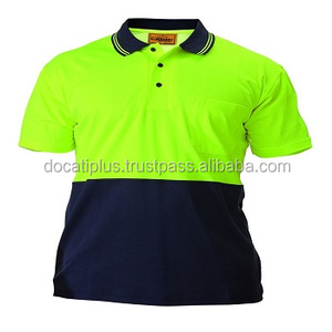 Polo personnalisé haute visibilité en vrac vente en gros Polo d'été jaune anti-poussière antistatique respirant réfléchissant imperméable thermique - Product Image 4