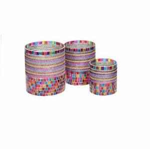 Candelabro votivo de vidrio, soporte de tela de mosaico de vidrio, nuevo diseño - Product Image 6