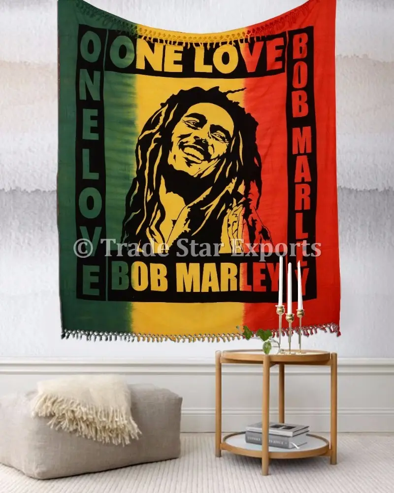 Bob Marley tapicería Hippie colgante de pared al por mayor impreso indio bohemia de los tapices de la