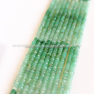 หินคริสตัลสีเขียวพลอยบำบัด,ลูกปัด Rondelle Beads เฉดสีเขียว - Product Image 1