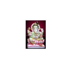 รูปปั้นพระพิฆเนศหินอ่อนสี - Product Image 1