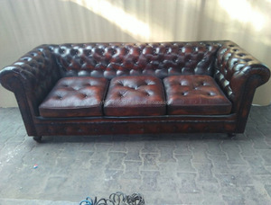 Chesterfield-sofá de cuero genuino - Product Image 2
