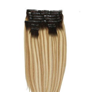 Extensions de <span class=keywords><strong>cheveux</strong></span> afro crépus bouclés blond, avec clips, sans couture, pour femmes - Product Image 4