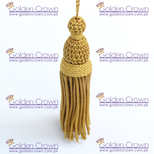 French Gold Bullion <b>Tassels</b> | Wholesale Decorative Bullion <b>Tassels</b> for <b>Curtains</b> | 100% Polyester Customized Size Supplier - Product Image 4