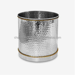 <b>Stainless</b> <b>Steel</b> Hammered Waste <b>Bin</b> - Product Image 1