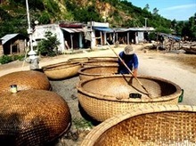 Coráculo de bambú, bote de bambú en Vietnam - Product Image 6