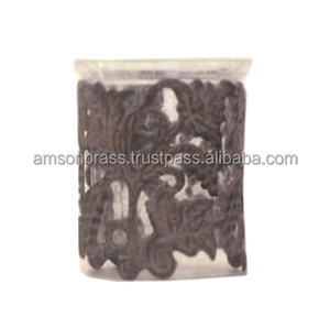 Portavelas decorativo de Navidad, soporte votivo con copo de nieve dorado - Product Image 4