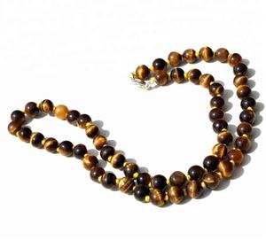 Cuentas Redondas de Ojo de Tigre Amarillo Natural de 8mm, Pulimentadas y Enceradas/En Aceite, con Efecto Ojo de Gato y Cambio de Color - Product Image 1