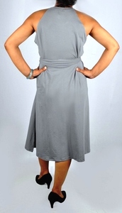 Robe de maternité une pièce écologique la plus vendue belle impression florale cou sans manches conception noir coton biologique vêtements de plage - Product Image 2