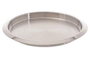 Plateau de service rond en cuivre martelé antique, assiette de présentation en fer - Product Image 3