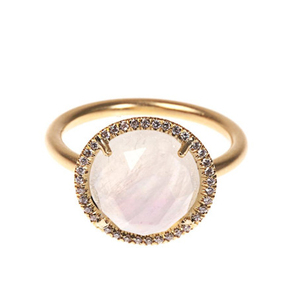 Gorgeous Rainbow <b>Moonstone</b> New Fashion 925 Sterling Silver Engagement <b>Ring</b> Unisex Wedding Anniversary Jewellery - Product Image 1