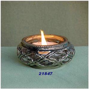 Diwali Decoration Factory Outlets Vidrio colorido Votivo Forma redonda Vidrio y latón Votivo - Product Image 2