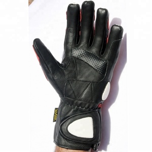 Guantes de motocicleta de cuero genuino, alta calidad, nuevos, EE. UU. - Product Image 2