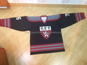 Camiseta de hockey sobre hielo para hombres adultos de diseño personalizado con impresión de transferencia de calor - Product Image 5
