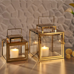 Linternas de velas hechas a mano de Metal marroquí de diseño de lujo para decoración navideña del hogar y regalos del fabricante indio - Product Image 3