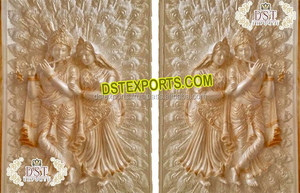 Cadre 3D en Fiber or blanc pour mariage, décor de célébration de la fête - Product Image 2