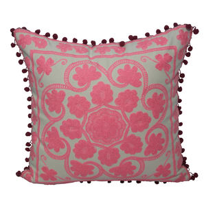 Interior Designer <b>Cushion</b> <b>Covers</b> 45x45cm 2022 Decorative Hand Embroidery <b>Pink</b> <b>Cushion</b> <b>Cover</b> Popular on Amazon - Product Image 6