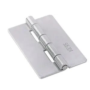 HL-5075-2 Weld On Type Flat Stainless Steel Butterfly Butt Hinges Industrial Metal Cabinet Box Control Electrical Panel Hinge