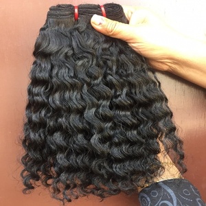 Extension de cheveux humains indiens bruts de qualité supérieure extension de cheveux humains bouclés doux à double tirage cuticule alignée vierge indienne bouclée - Product Image 3