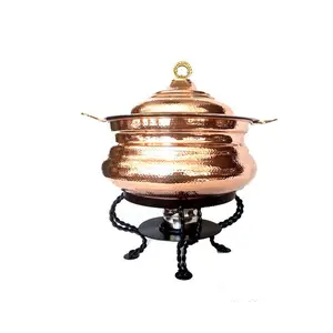 酒店餐厅豪华铜锅食品保暖器高品质新设计最佳最新设计铜锅