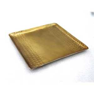 Bandeja de servicio de hierro brillante de último diseño en hoja - Product Image 2