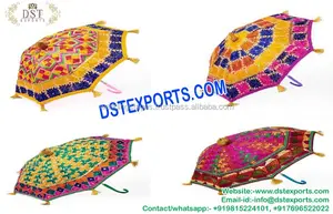 Parapluie indien traditionnel pour les scène de Mehndi, décoration, 1 pièce