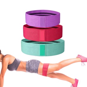 Juego de 3 bandas para hacer ejercicio, bandas de resistencia para glúteos, bolsa de látex, algodón, OEM, embalaje personalizado, venta al por mayor - Product Image 4