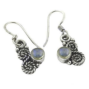 Exceptional 925 <b>Silver</b> Jewelry with Cute Semiprecious Gemstone <b>Earrings</b> for Gift Original Exporter - Product Image 1