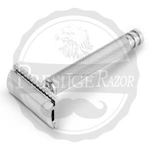 Rasoir de sécurité Double bord bouledogue classique avec poignée en laiton finition polie/satinée étui en cuir de conception de peigne fermé Vintage - Product Image 3