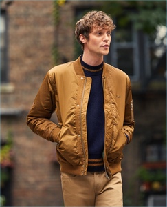 La última chaqueta de bombardero de cuero PU personalizada para hombres con tela de lona para invierno al aire libre | Cierre de cremallera - Product Image 6