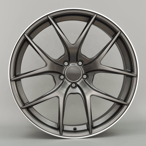 Jantes de voiture S-Brand SC-109 35mm/40mm/25mm/20mm ET 100mm PCD en alliage, design maille, finition gunmetal mat poli VIA/JWL - Product Image 2