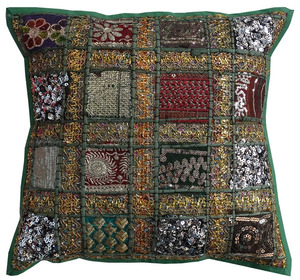 ปลอกหมอนอิงปักด้วยมือทำจากผ้าฝ้าย - Product Image 1