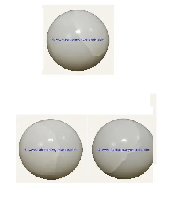 Sfera di onice bianco (sfera rotonda) 5 "pollici-onice marmo pietra