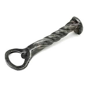 Hand Forged Iron Railroad Spike Twisted Bottle Opener