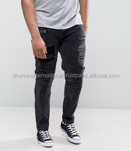Shemax Skinny vaqueros de cremallera y detalles de rotos en negro de ASOS - Product Image 2