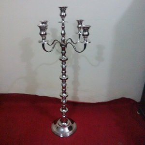 Handmade Silver Wedding <b>Candelabra</b> with 25 Lights Hanging Metal and Crystal Made From Aluminium TVAKM Model 4913 - Product Image 4