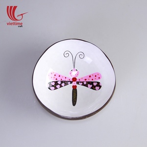 Tazón de Cáscara de Coco Lacado Ecológico, Vajilla Natural, Tipo Sostenible, Estilo Vietnamita, Tamaño Personalizado, Vintage - Product Image 4