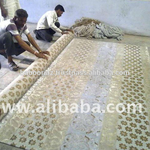 Alfombra anudada a mano llamativa de alta calidad para juego de alfombras para sala de estar - Product Image 1