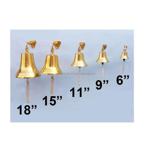 Campana de aluminio chapada en latón - Product Image 1