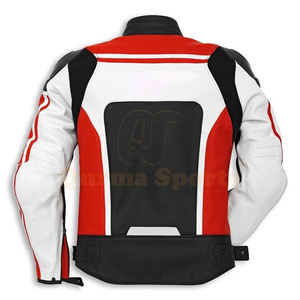 เสื้อแจ็กเก็ตการแข่งรถมอเตอร์ไซด์หนังกันลมสำหรับผู้ชาย - Product Image 2